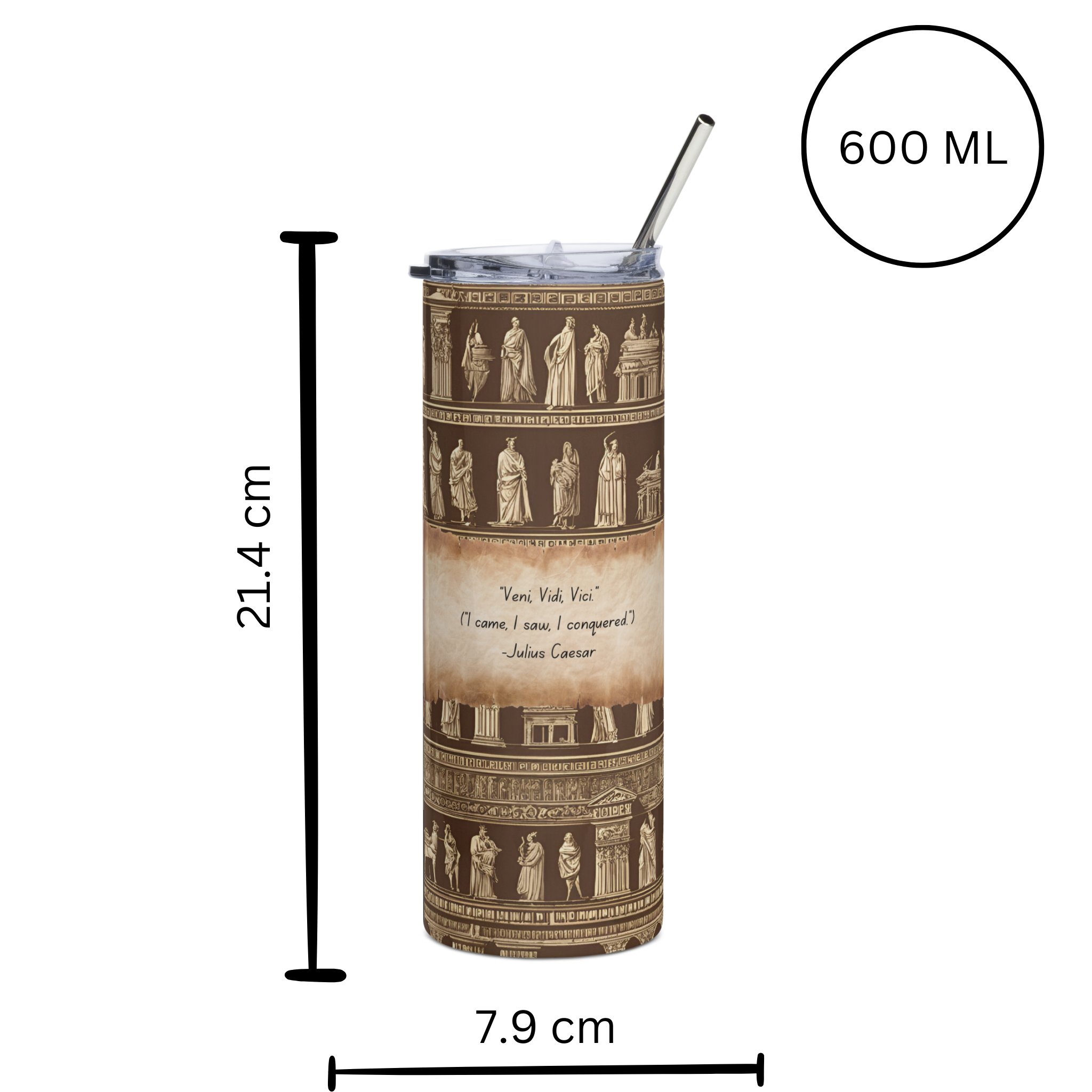 Julius Caesar Stainless steel tumbler