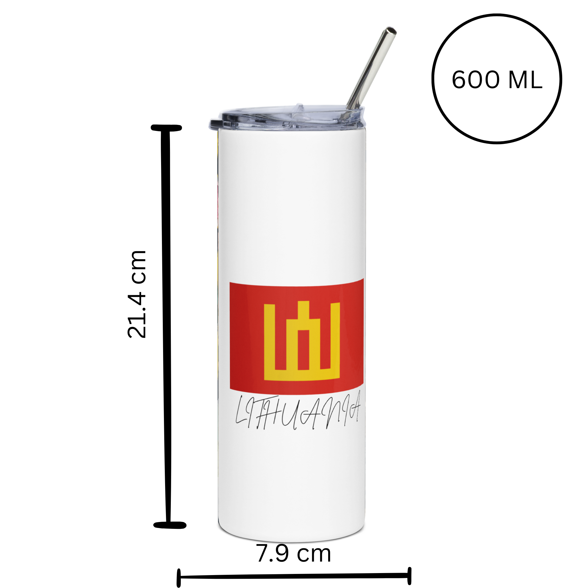 Lithuanian Column's Stainless steel tumbler