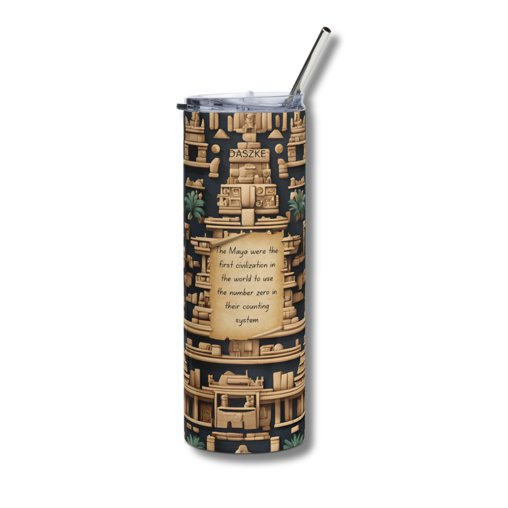 Daszke history tumbler, front side