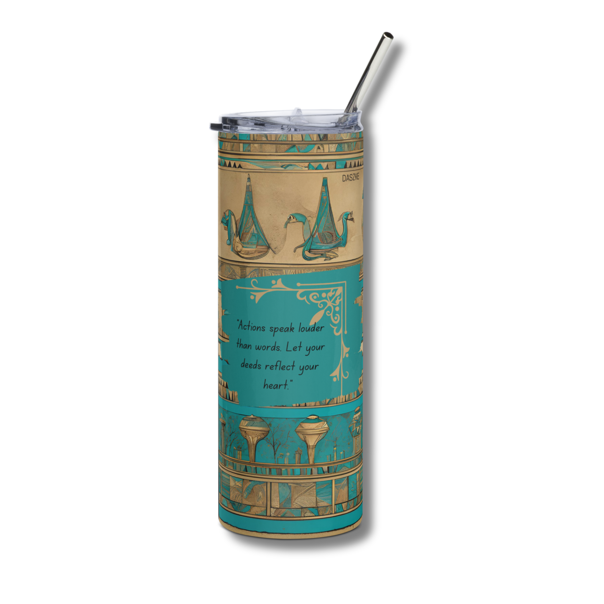 Daszke History tumbler, front side