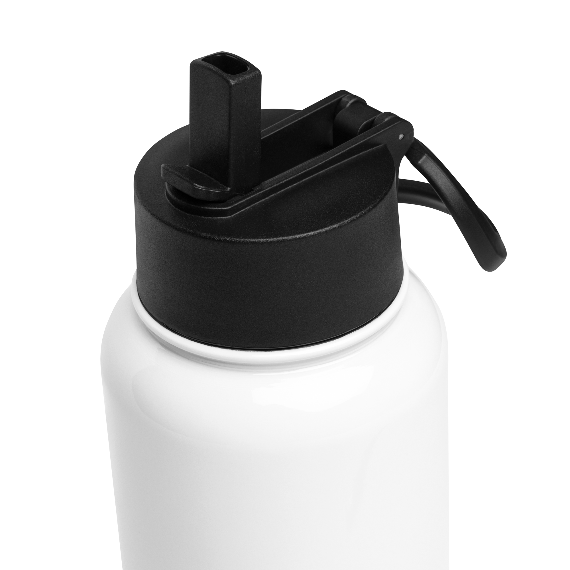 Polska Stainless steel water bottle with a straw lid