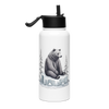 Daszke animal Water bottle with straw, front side