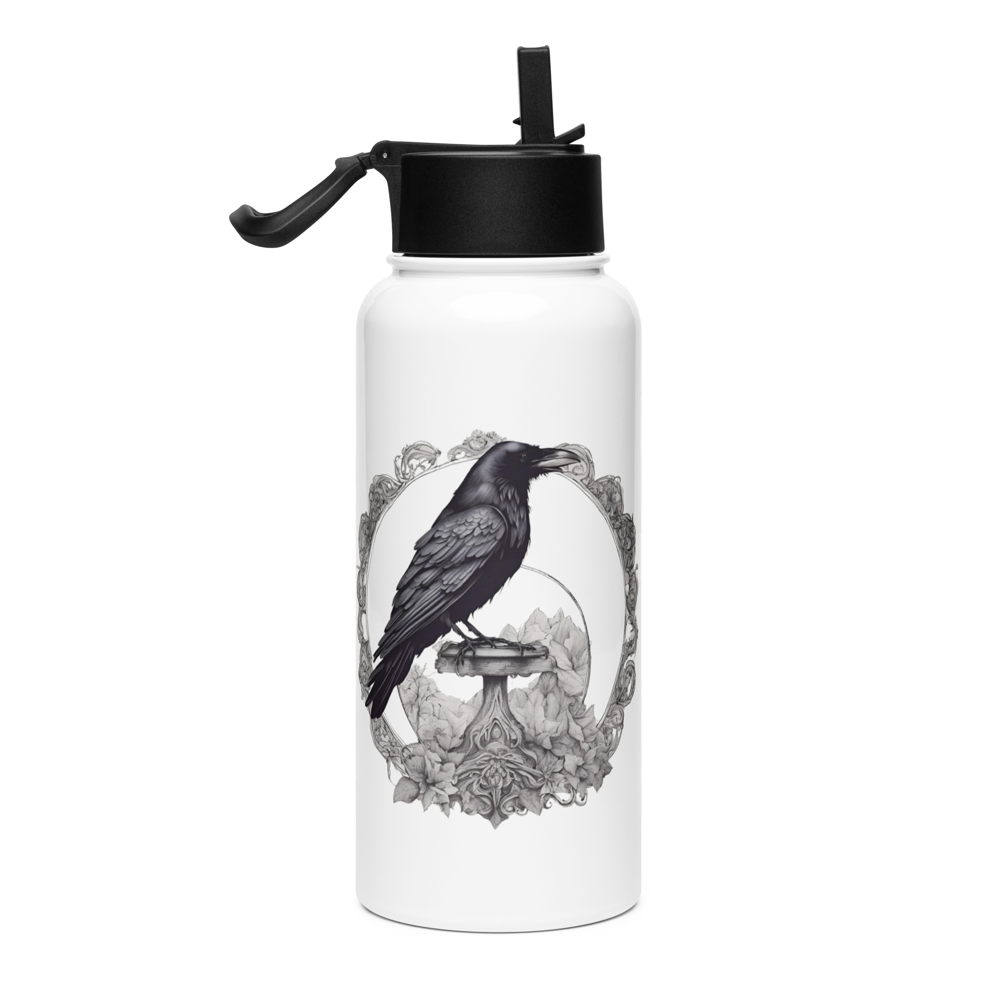 Daszke animal Water bottle with straw, front side