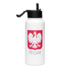 Polska Stainless steel water bottle with a straw lid