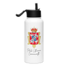 Commonwealth Stainless steel water bottle with a straw lid