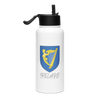 Ireland Stainless steel water bottle with a straw lid